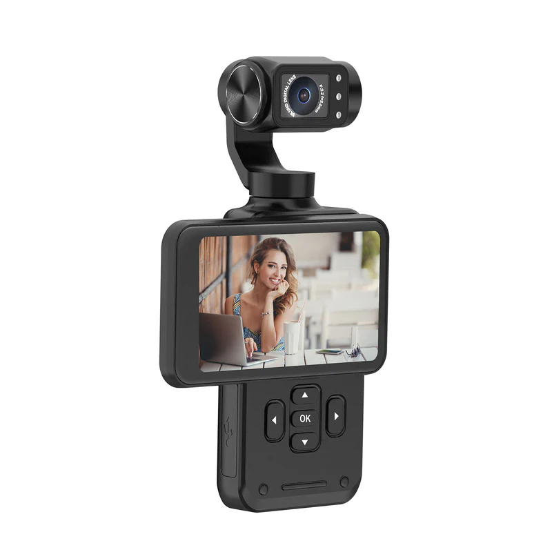 Digitek (DAC 202) 5K 3-Axis Handheld Action Camera with AI Face Tracking, 3.5” Rotating Screen, 48MP Sensor, Wi-Fi, Night Vision & External Mic Support - Image 1