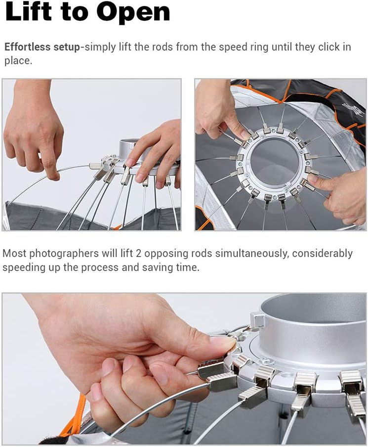 Godox QR-P70 Quick Release Parabolic Softbox Godox QR-P70 Quick Release Parabolic Softbox - Image 6
