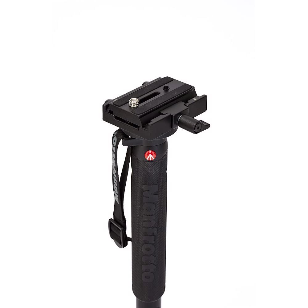 Manfrotto Xpro Aluminum Video Monopod With 577 Head, Black (MVMXPROA4577US) Manfrotto Xpro Aluminum Video Monopod With 577 Head, Black (MVMXPROA4577US) - Image 4