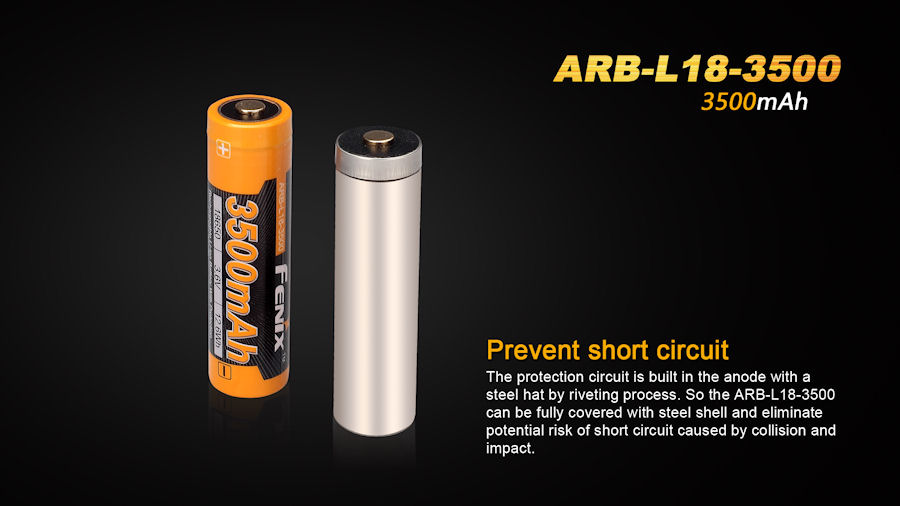 Fenix ARB-L18-3500 Rechargeable 18650 Battery - Image 2