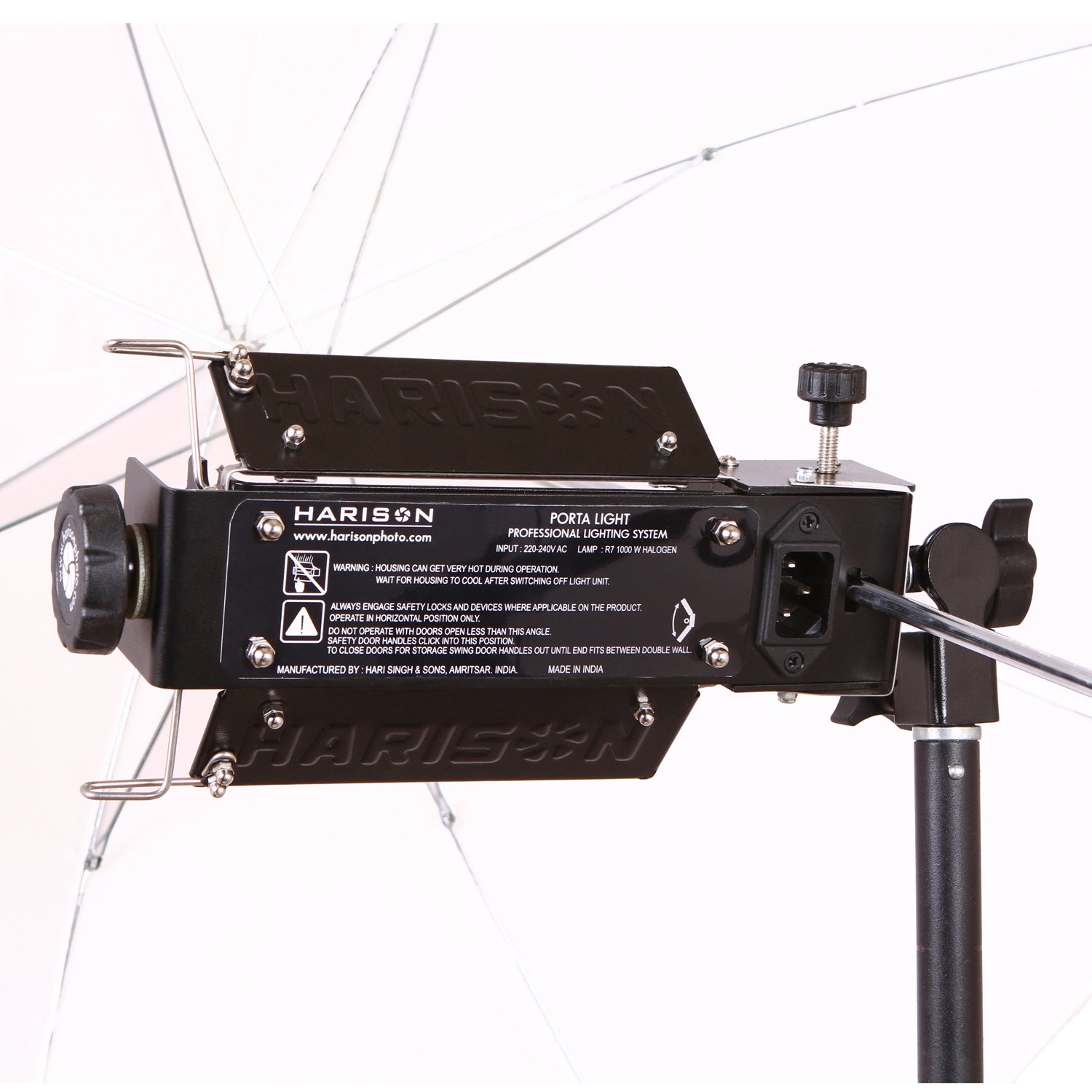 Porta Light/Halogen Light/Continuous Light/for Video and Still Wedding Photography/Metal Umbrella Light/Accepts R7s Tube 1000W - Image 5