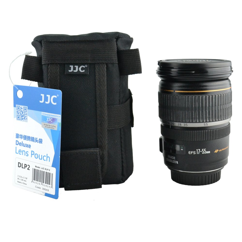 JJC DLP-2 Deluxe Lens Pouch for Canon Lens EF 35mm 50mm, Nikon AF-S DX Nikkor 16-85mm Tamron AF 18-270mm,18-200mm F/3.5-6.3, Sony OSS SEL5521 Nikon DX AF-S Nikkor 55-200mm / 18-105mm / 18-200mm Canon Zoom Lens EF 28-200mm / EF-S 17-55mm 17-85mm USM JJC DLP-2 Deluxe Lens Pouch for Canon Lens EF 35mm 50mm, Nikon AF-S DX Nikkor 16-85mm Tamron AF 18-270mm,18-200mm F/3.5-6.3, Sony OSS SEL5521 Nikon DX AF-S Nikkor 55-200mm / 18-105mm / 18-200mm Canon Zoom Lens EF 28-200mm / EF-S 17-55mm 17-85mm USM - Image 4