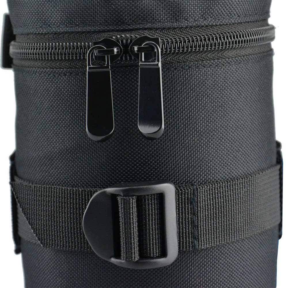 JJC DLP-2 Deluxe Lens Pouch for Canon Lens EF 35mm 50mm, Nikon AF-S DX Nikkor 16-85mm Tamron AF 18-270mm,18-200mm F/3.5-6.3, Sony OSS SEL5521 Nikon DX AF-S Nikkor 55-200mm / 18-105mm / 18-200mm Canon Zoom Lens EF 28-200mm / EF-S 17-55mm 17-85mm USM JJC DLP-2 Deluxe Lens Pouch for Canon Lens EF 35mm 50mm, Nikon AF-S DX Nikkor 16-85mm Tamron AF 18-270mm,18-200mm F/3.5-6.3, Sony OSS SEL5521 Nikon DX AF-S Nikkor 55-200mm / 18-105mm / 18-200mm Canon Zoom Lens EF 28-200mm / EF-S 17-55mm 17-85mm USM - Image 2