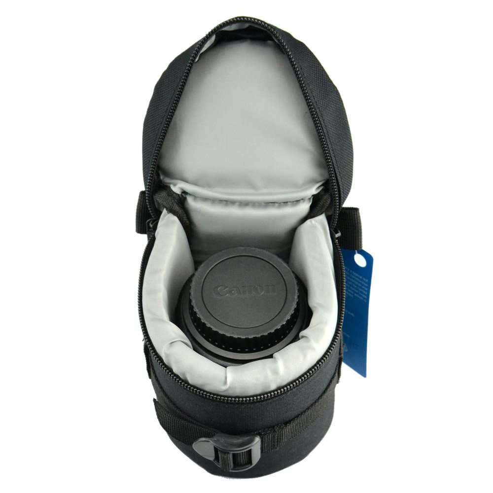 JJC DLP-2 Deluxe Lens Pouch for Canon Lens EF 35mm 50mm, Nikon AF-S DX Nikkor 16-85mm Tamron AF 18-270mm,18-200mm F/3.5-6.3, Sony OSS SEL5521 Nikon DX AF-S Nikkor 55-200mm / 18-105mm / 18-200mm Canon Zoom Lens EF 28-200mm / EF-S 17-55mm 17-85mm USM JJC DLP-2 Deluxe Lens Pouch for Canon Lens EF 35mm 50mm, Nikon AF-S DX Nikkor 16-85mm Tamron AF 18-270mm,18-200mm F/3.5-6.3, Sony OSS SEL5521 Nikon DX AF-S Nikkor 55-200mm / 18-105mm / 18-200mm Canon Zoom Lens EF 28-200mm / EF-S 17-55mm 17-85mm USM - Image 3