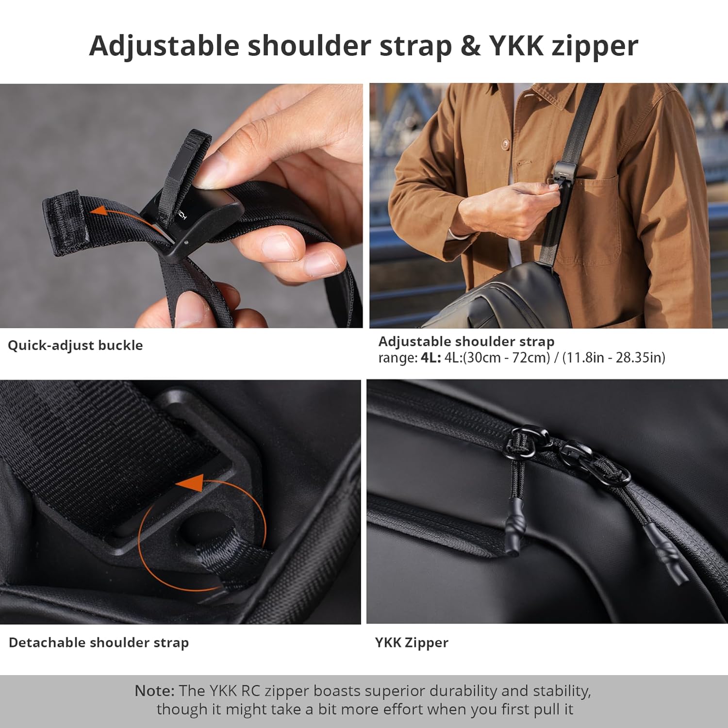 PGYTECH OneGo Solo V2 Camera Sling Bag 4L, Black, 4L, Solo V2 PGYTECH OneGo Solo V2 Camera Sling Bag 4L, Black, 4L, Solo V2 - Image 4