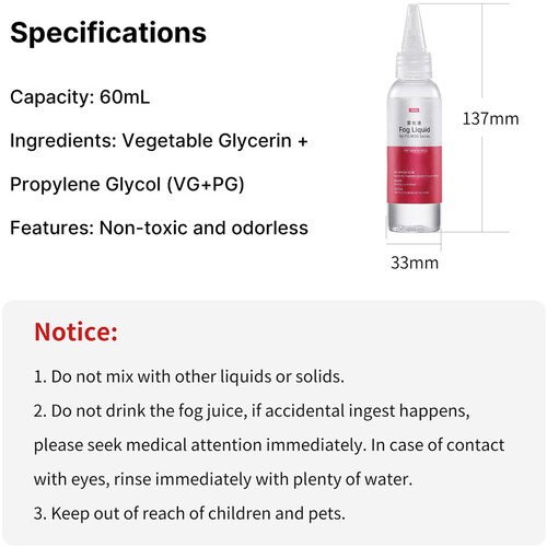 Ulanzi Fog Juice for Filmog Fog Machine 60ml - Image 3