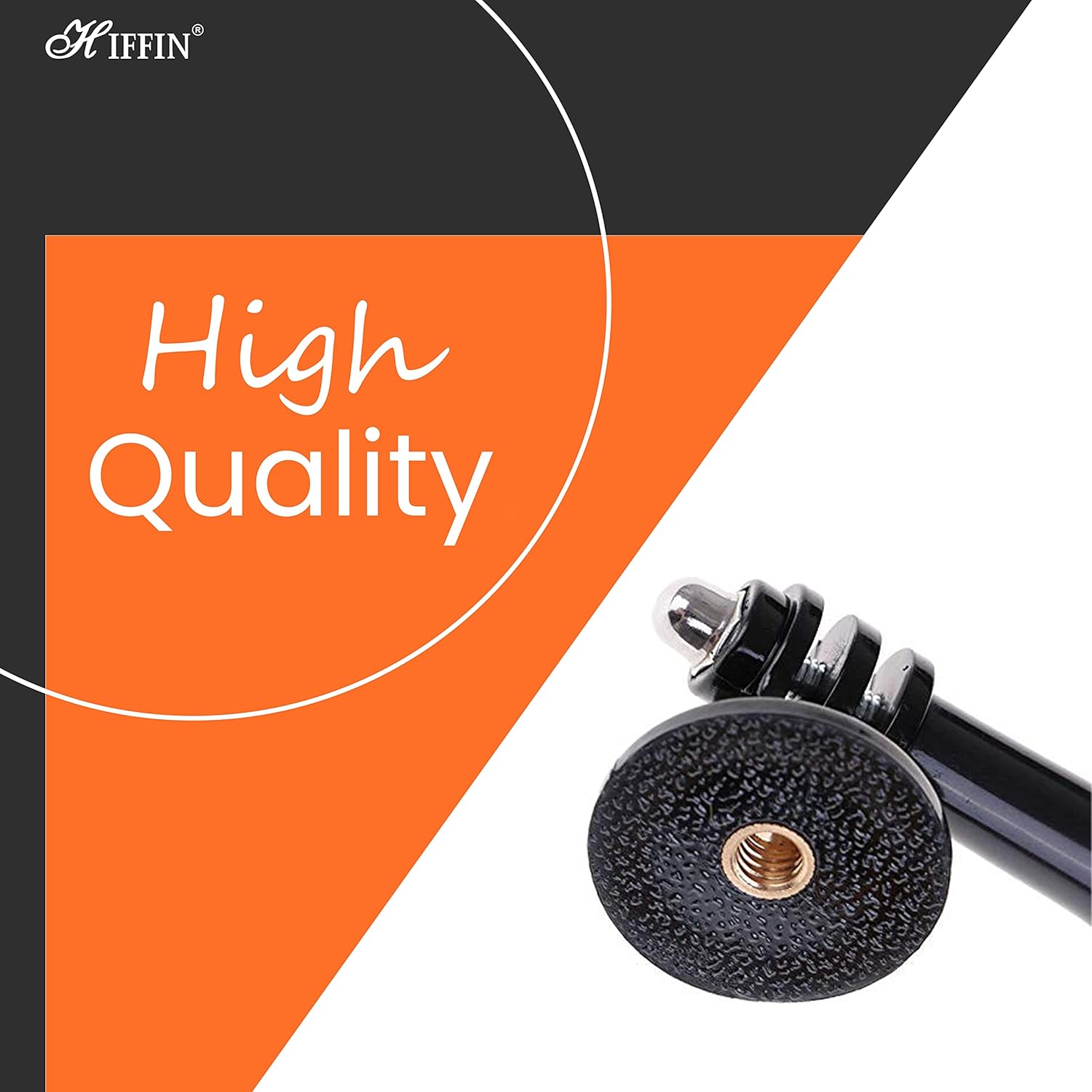 Hiffin® Tripod Mount Adapter Compatible with GoPro Hero 8, 7, 6, 5, 4, Session, 3+, 3, 2, 1, Hero (2018), Fusion, DJI Osmo, Sjcam, Xiaoyi Action Cameras Hiffin® Tripod Mount Adapter Compatible with GoPro Hero 8, 7, 6, 5, 4, Session, 3+, 3, 2, 1, Hero (2018), Fusion, DJI Osmo, Sjcam, Xiaoyi Action Cameras - Image 5