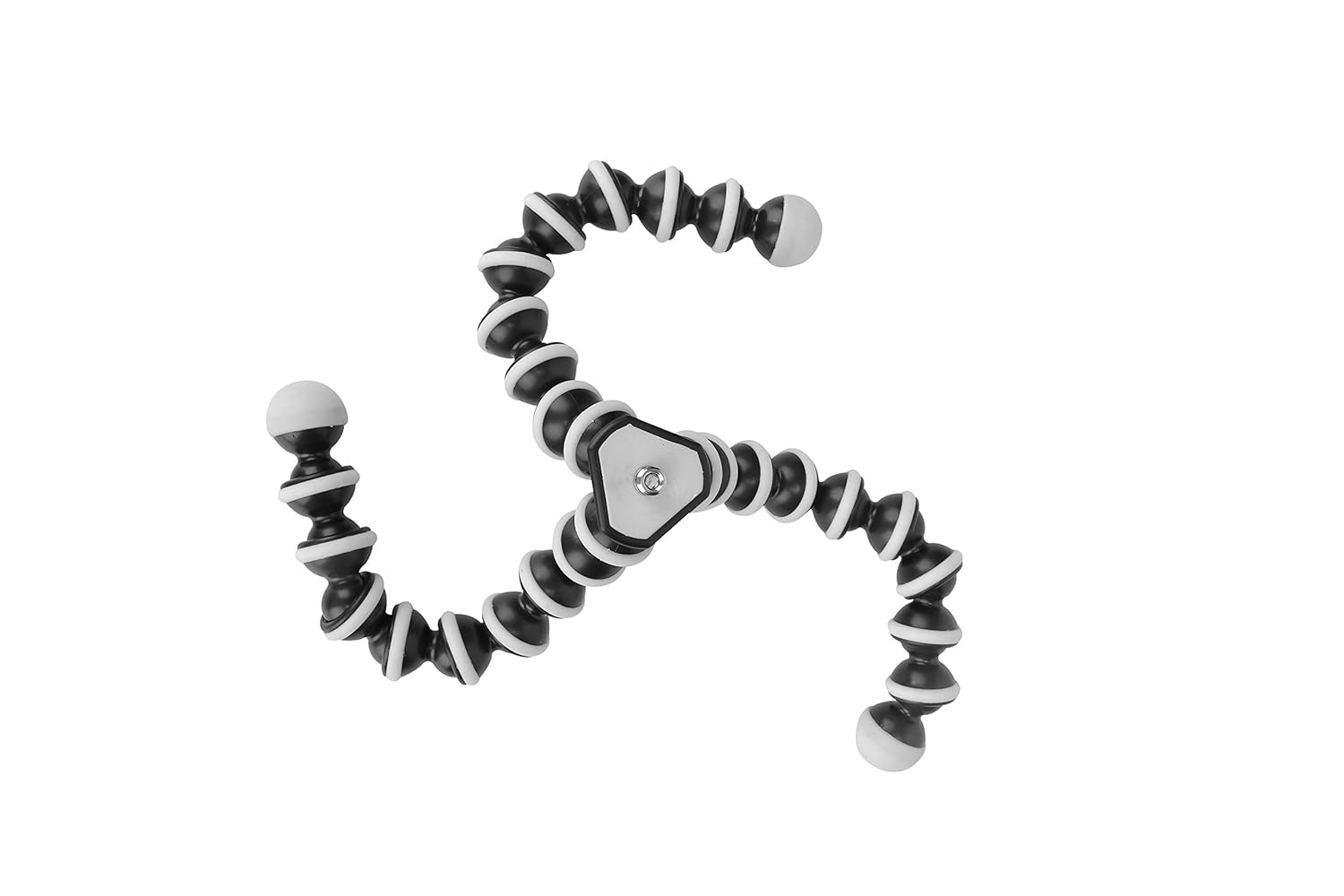 Photron 13 Inch/33.02 cm Flexible GorillaPod Tripod Octopod POD 600 with Mobile Holder Attachment for Smart Phone, Digital Compact Camera | Weight Load Capacity: 2kg | 1/4" & 3/8" Screw (White, Black) - Image 5