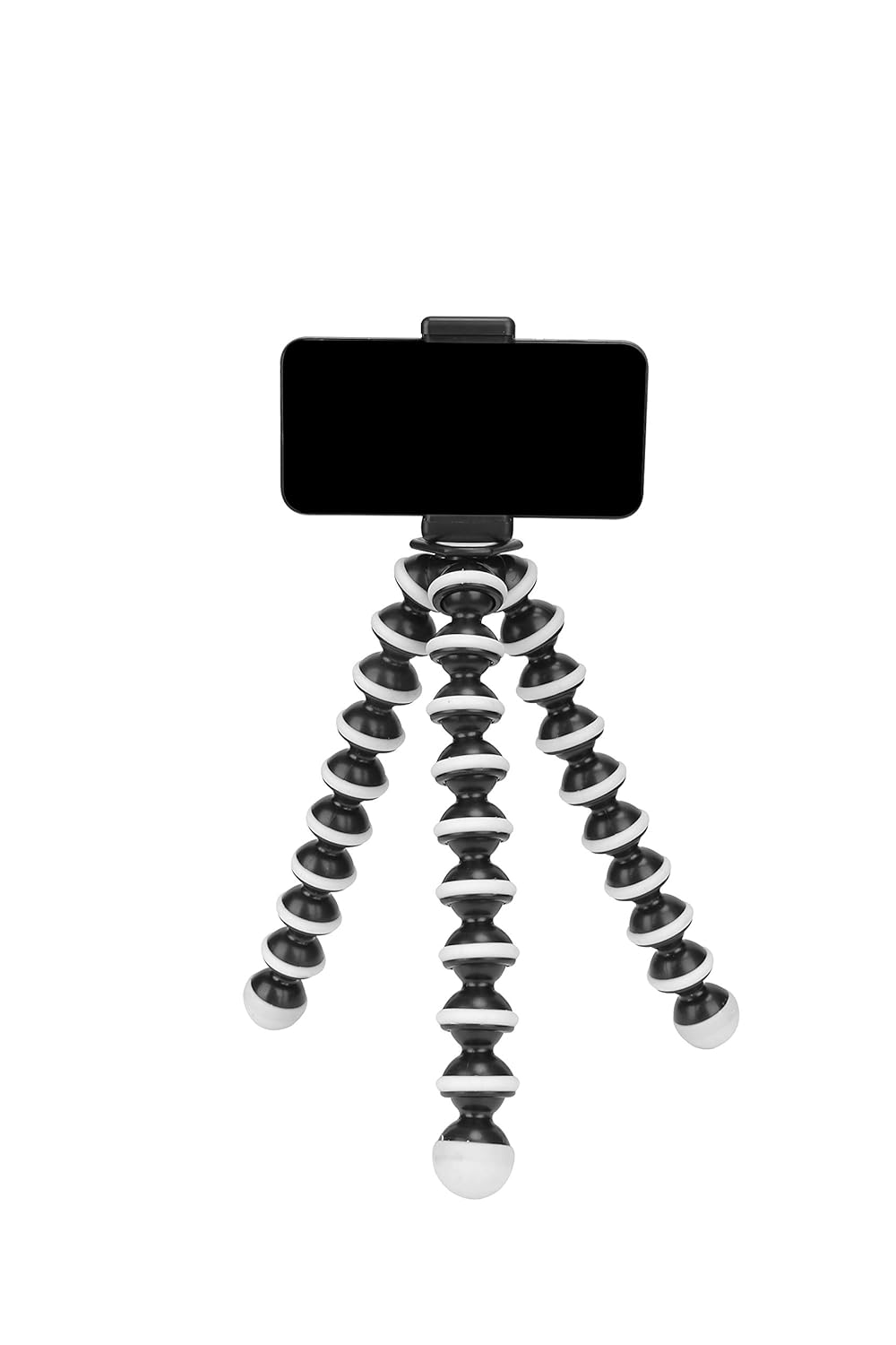 Photron 13 Inch/33.02 cm Flexible GorillaPod Tripod Octopod POD 600 with Mobile Holder Attachment for Smart Phone, Digital Compact Camera | Weight Load Capacity: 2kg | 1/4" & 3/8" Screw (White, Black) - Image 2