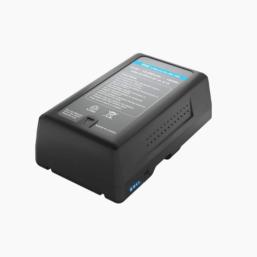 Newell Brand Rechargeable Li-ion Battery Replacement for BP-190 V-Mount,14.8V 13200 mAh, Black, Small Newell Brand Rechargeable Li-ion Battery Replacement for BP-190 V-Mount,14.8V 13200 mAh, Black, Small - Image 3