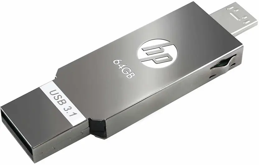 HP x302M 64GB OTG 3.1 USB Pen Drive (Silver) - Image 3