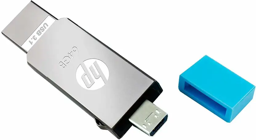 HP x302M 64GB OTG 3.1 USB Pen Drive (Silver) - Image 2