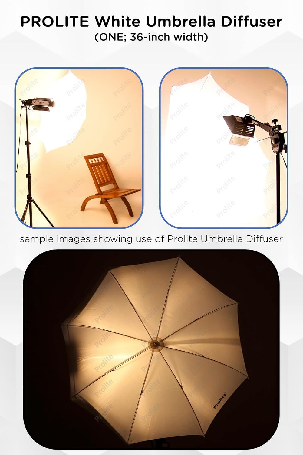 Prolite Black-Silver Mini-Umbrella Reflector Diffuser (18-inch) | Metal Body | for Studio Photography Speedlite Flash, Umbrella Clamps, Continuous Light (Sungun, Porta) Videography (Black, Pack of 1) Prolite Black-Silver Mini-Umbrella Reflector Diffuser (18-inch) | Metal Body | for Studio Photography Speedlite Flash, Umbrella Clamps, Continuous Light (Sungun, Porta) Videography (Black, Pack of 1) - Image 4