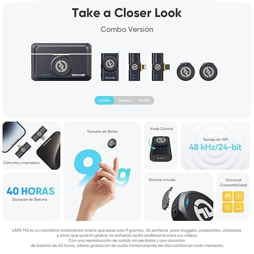 Hollyland Lark M2 Wireless Microphone Combo - Image 7