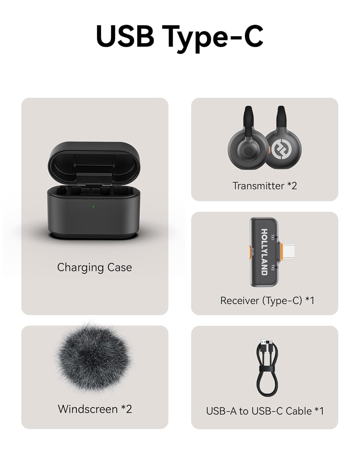 Hollyland Lark M2S Wireless Microphone with USB-C Plug for iPhone 15/16 and Android, Titanium Clip, Plug-and-Play, Noise Cancelling, 300m Range, 27H Battery Life for Vlogging, YouTube Hollyland Lark M2S Wireless Microphone with USB-C Plug for iPhone 15/16 and Android, Titanium Clip, Plug-and-Play, Noise Cancelling, 300m Range, 27H Battery Life for Vlogging, YouTube - Image 8