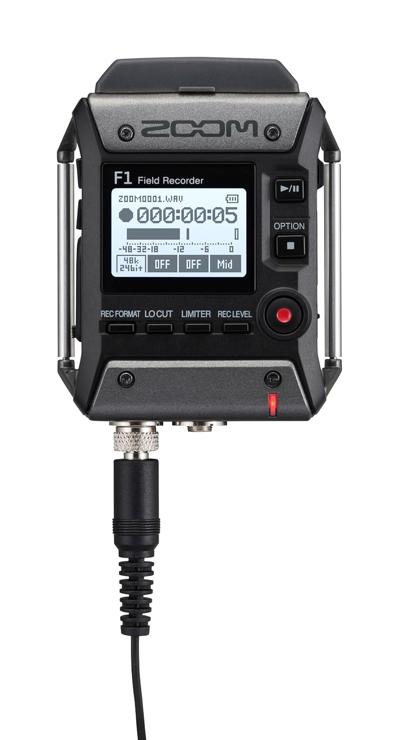 Zoom F1-LP Lavalier Body-Pack Recorder, Audio for Video Recorder, Records to SD Card, Battery Powered, Includes Lavalier Microphone - Image 3
