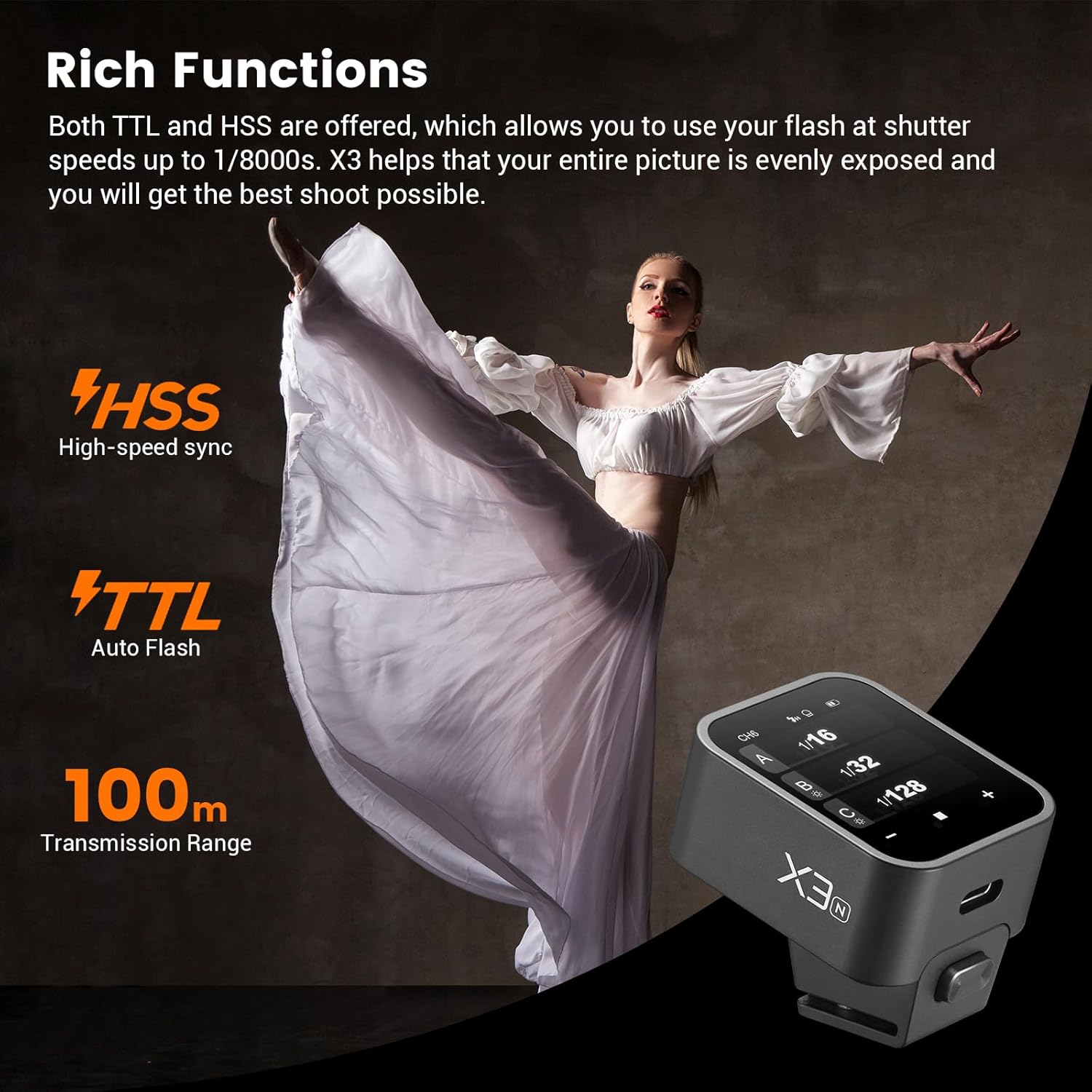 Godox X3-N Touchscreen Flash Trigger for Nikon - Image 2