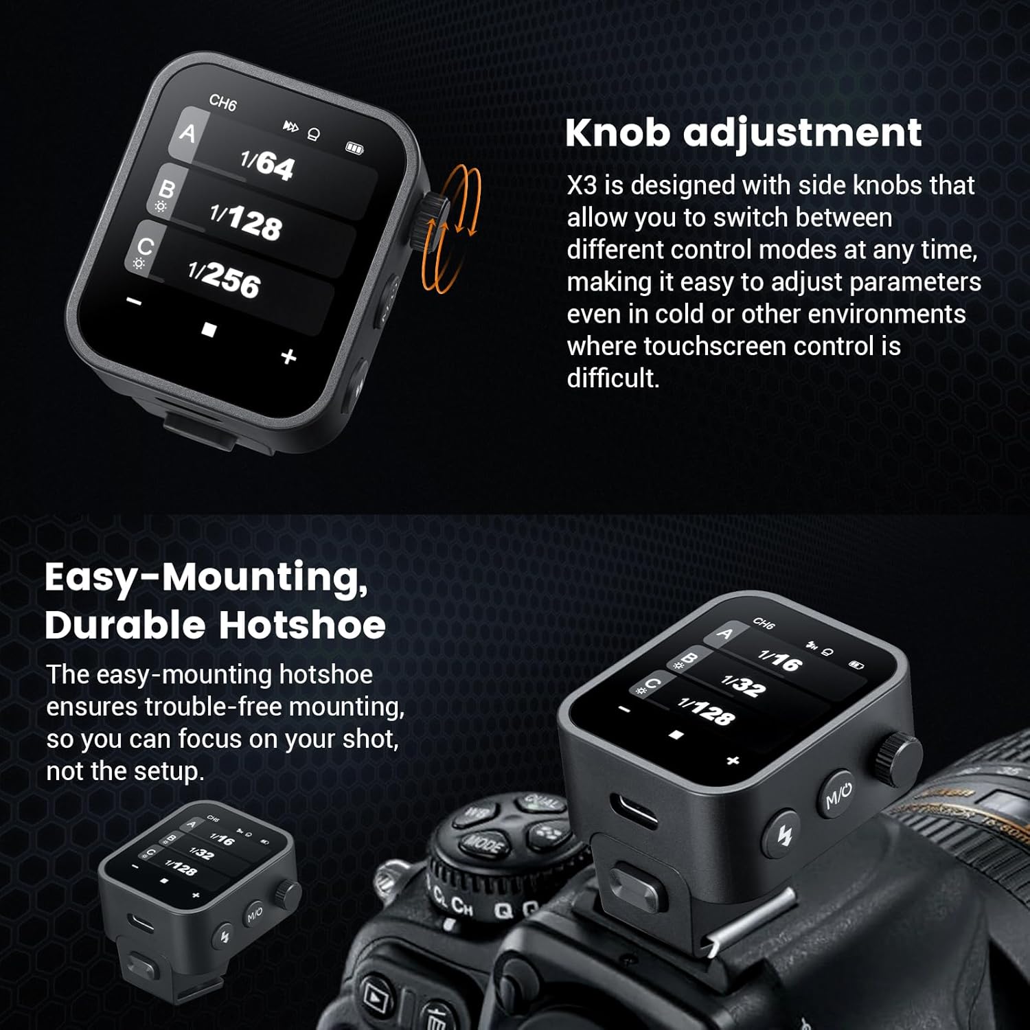 Godox X3-N Touchscreen Flash Trigger for Nikon - Image 6