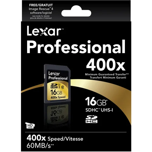 Lexar Professional 400X 16GB SDHC UHS-I Class 10 Flash Memory Card - Image 2