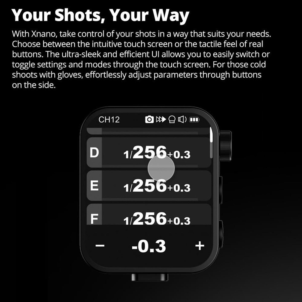 Godox X3-S Touchscreen TTL Wireless Flash Trigger for Sony - Image 3