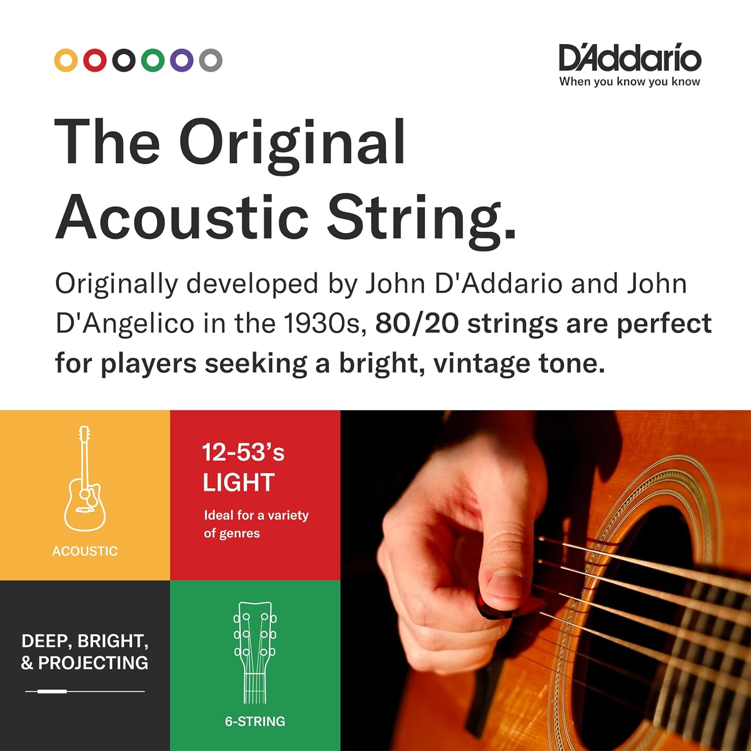 D'Addario EJ13 11-52 Bronze Custom Light Acoustic Guitar Strings - Image 4