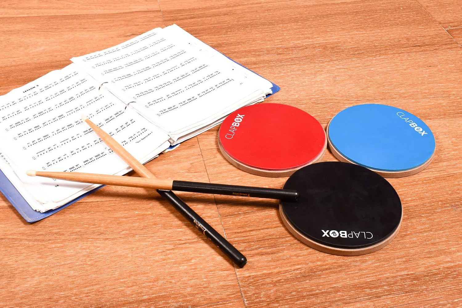 Clapbox Drum Practice Pad - 12 inches, Blue, CB-PPD (Practice Pad only) - Image 5