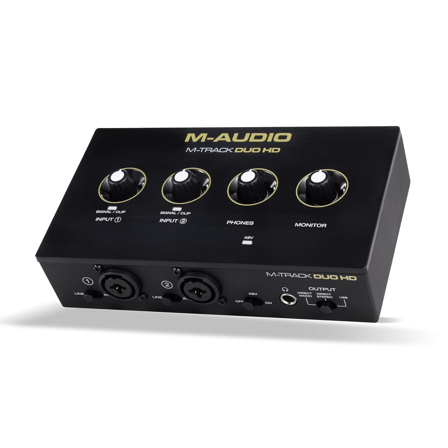 M-AUDIO M-TRACK DUO HD - 2x2 USB-C Audio Interface for Mac, PC, iOS, Android | 2 XLR/TRS Inputs, 2 TRS Outputs, 24-Bit/192kHz - Image 10