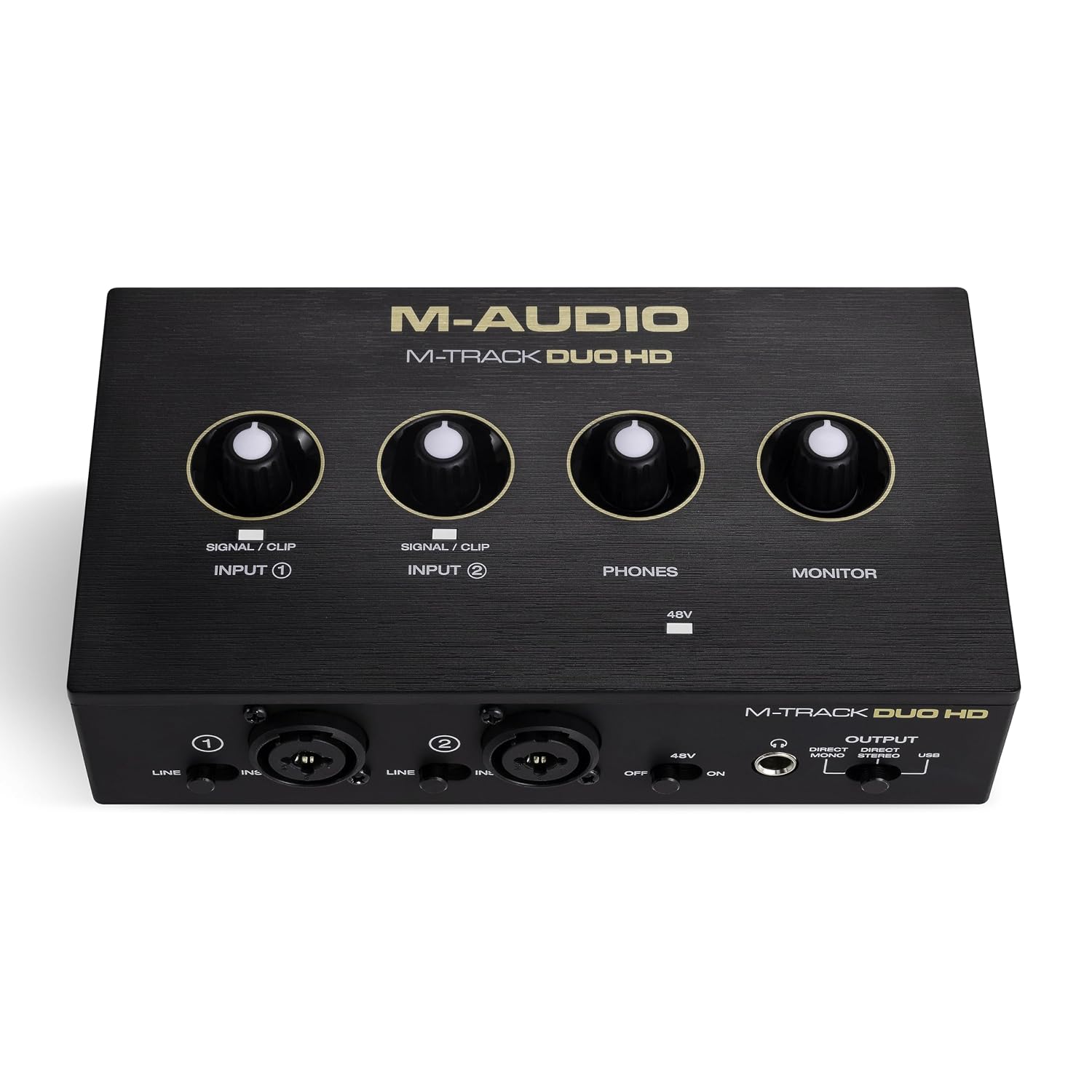 M-AUDIO M-TRACK DUO HD - 2x2 USB-C Audio Interface for Mac, PC, iOS, Android | 2 XLR/TRS Inputs, 2 TRS Outputs, 24-Bit/192kHz - Image 9