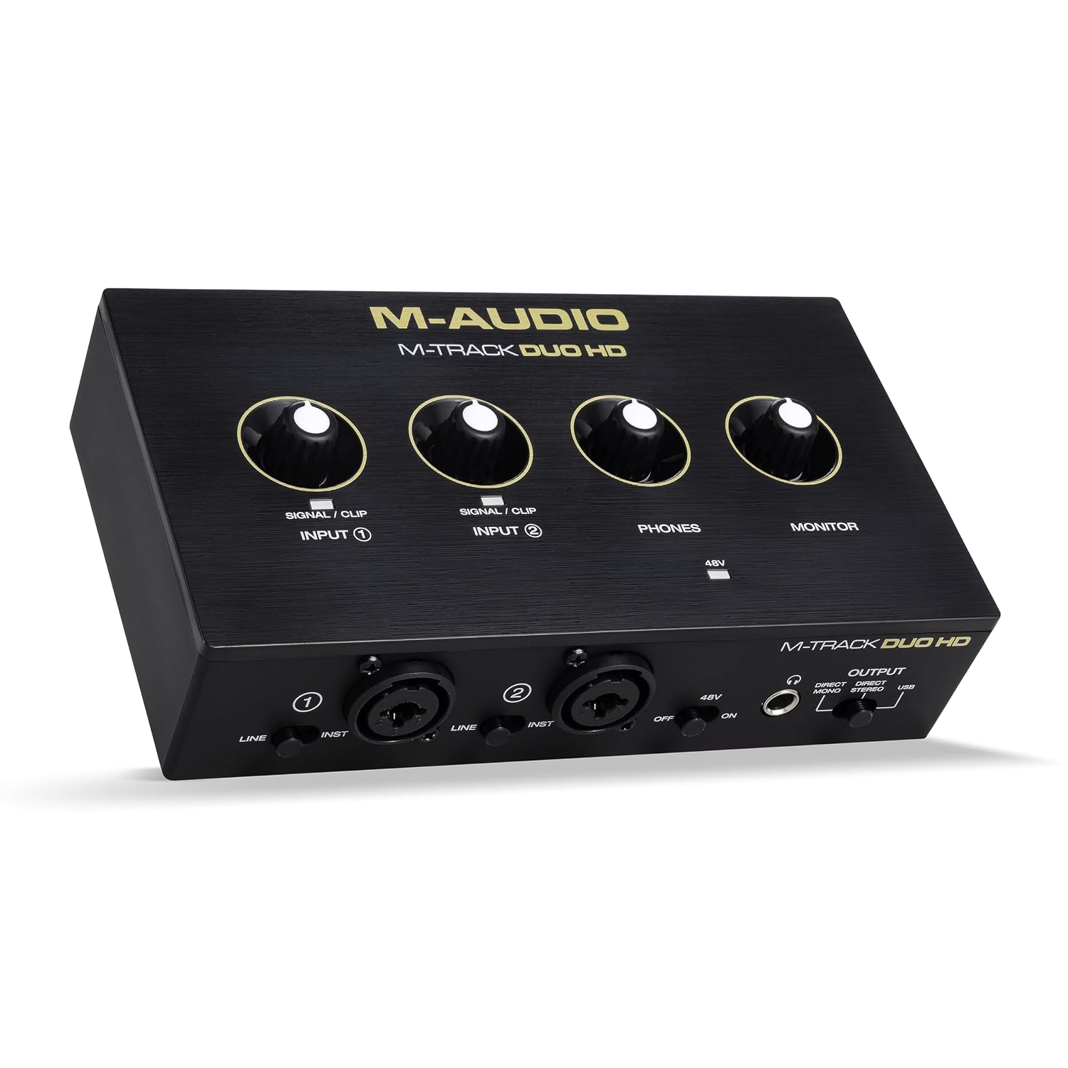 M-AUDIO M-TRACK DUO HD - 2x2 USB-C Audio Interface for Mac, PC, iOS, Android | 2 XLR/TRS Inputs, 2 TRS Outputs, 24-Bit/192kHz - Image 11