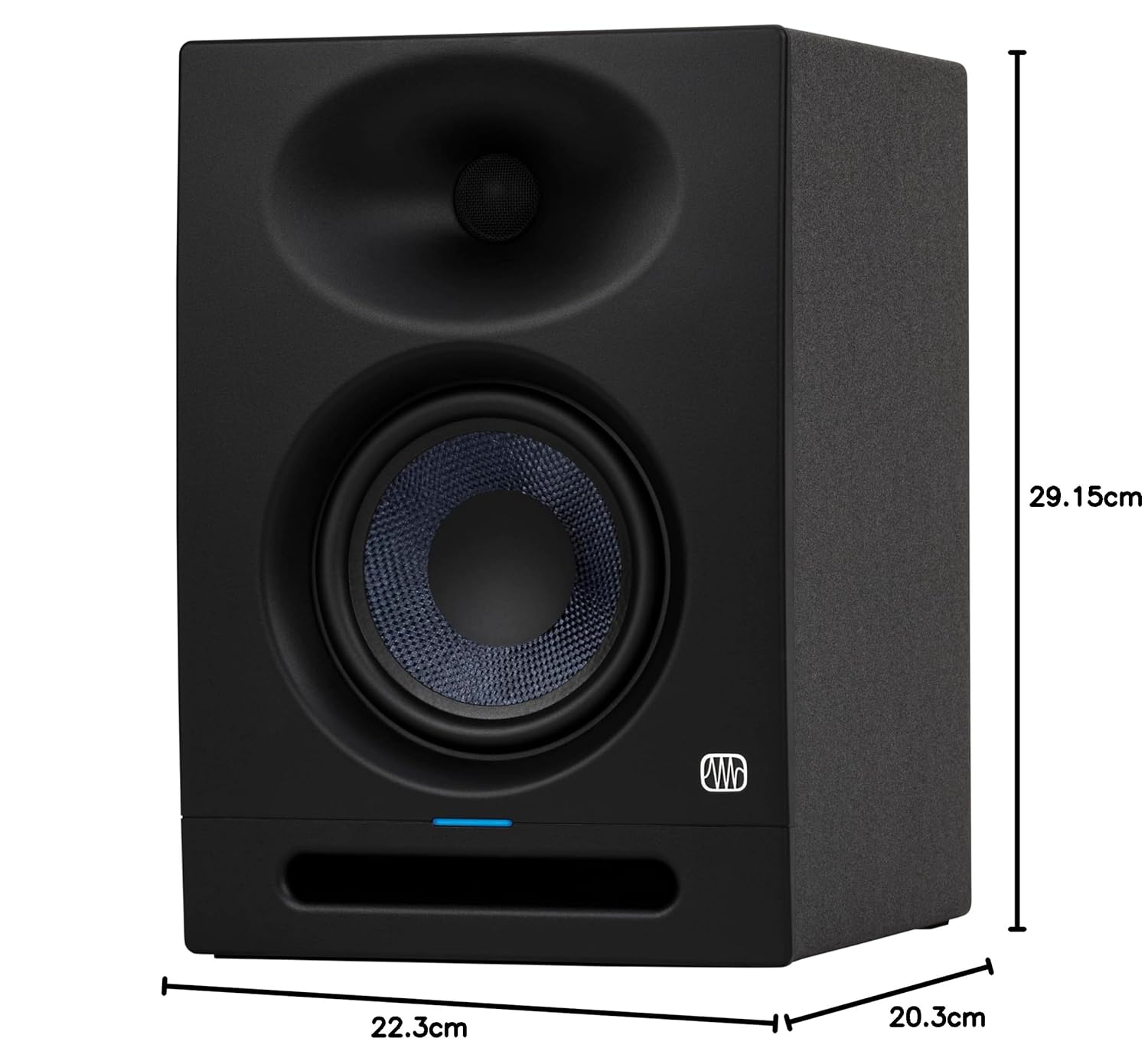 PreSonus Eris Studio 5, 5.25" High-Definition Studio Monitor, Woven Composite LF Driver, XLR, 1" Silk-Dome HF Driver, Black - Image 6