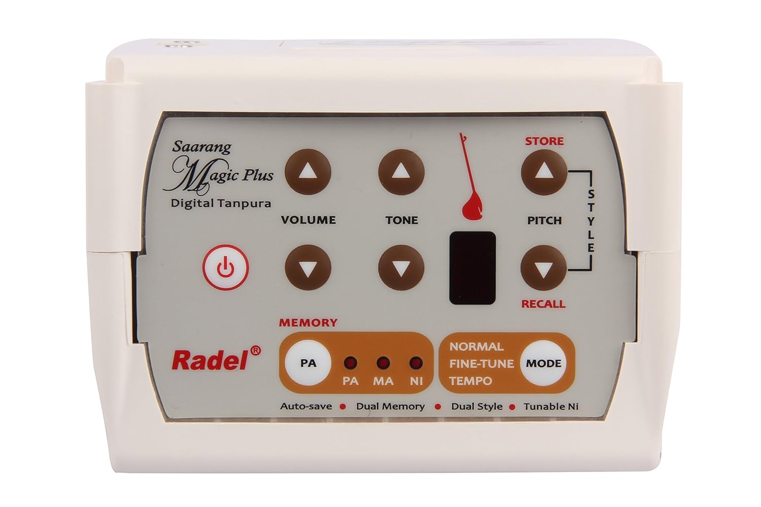 Radel Saarang Magic Plus Digital Tanpura – Palm‑Sized Electronic Tambura for Indian Classical Music - Image 1
