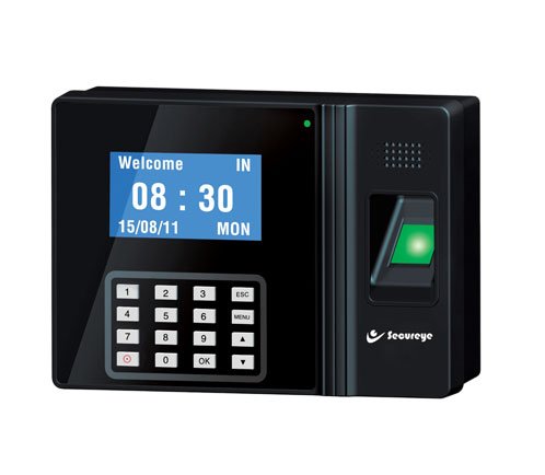 Secureye S-B100CB Ip Based Fingerprint Biometric Time and Attendance/Access Control System with Battery Backup, on Time Software Includes Basic Payroll - Image 1