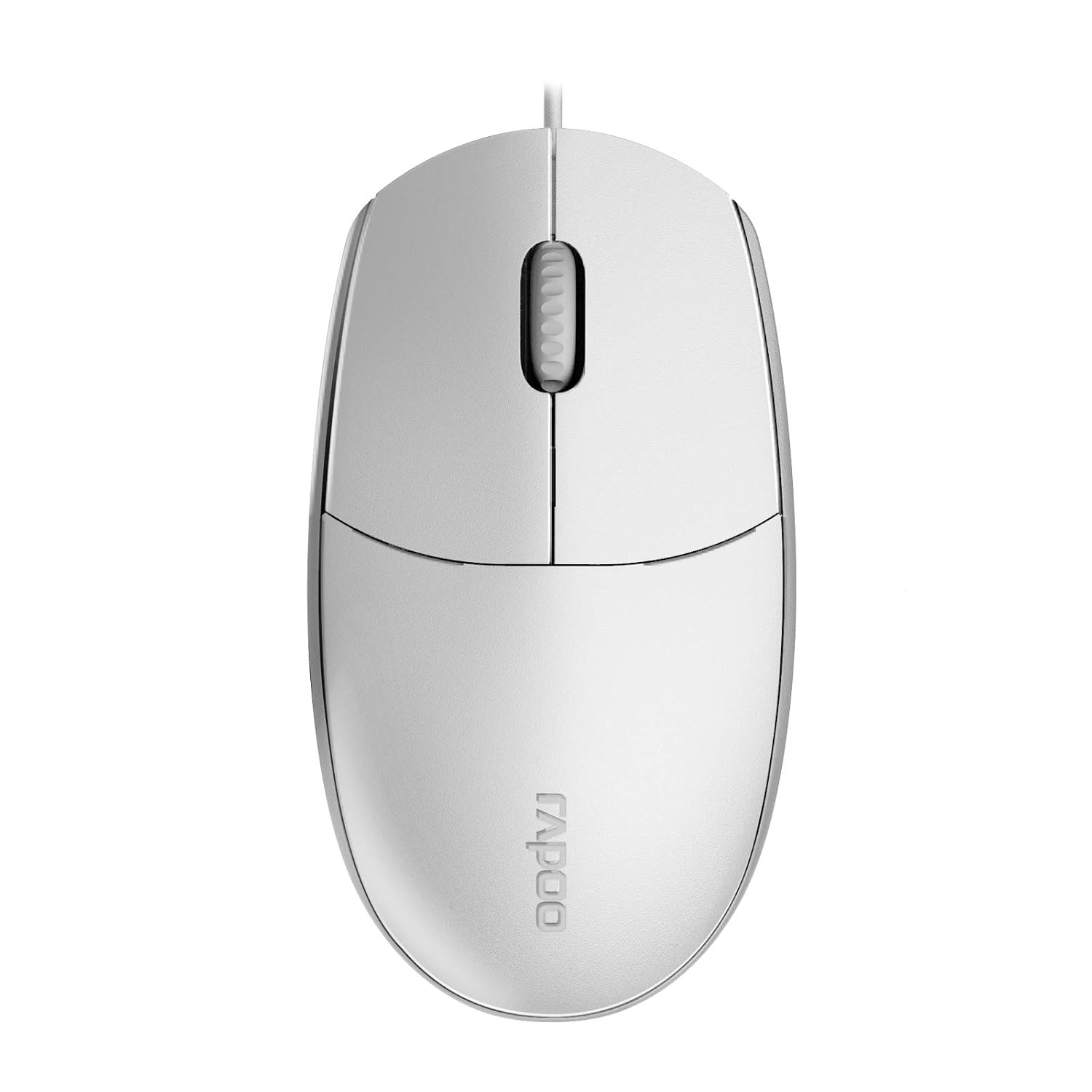 RAPOO N100 Wired Mouse – Corded USB Mouse for Mac or Windows PC Laptop/Desktop, for Right or Left Hand Use, White - Image 1