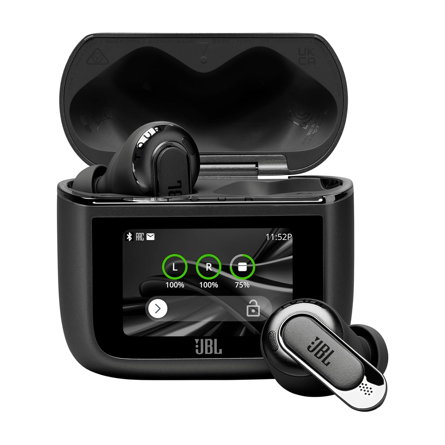 JBL Award Wining Tour Pro 3 Earbuds with ANC 2.0, Hi-Res LDAC Audio,Dual Drivers with Spatial 360 Sound, 6 Mics - Perfect Calls with Crystal AI,Smart Charging Case, BT 5.3 Auracast, Low Latency, Black - Image 1