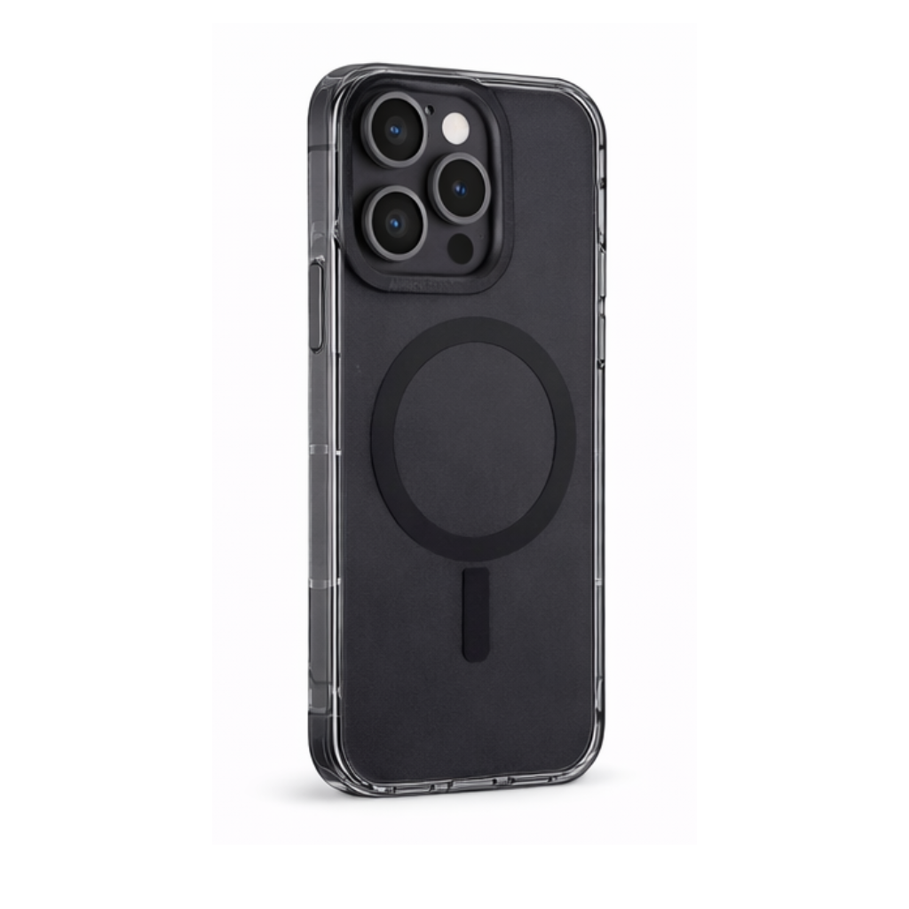 AmazingThing Titan Pro Smoke Clear Case for iPhone 16 Pro Max (MagSafe Compatible, 10ft Drop Protection, Black Transparent) - Image 2