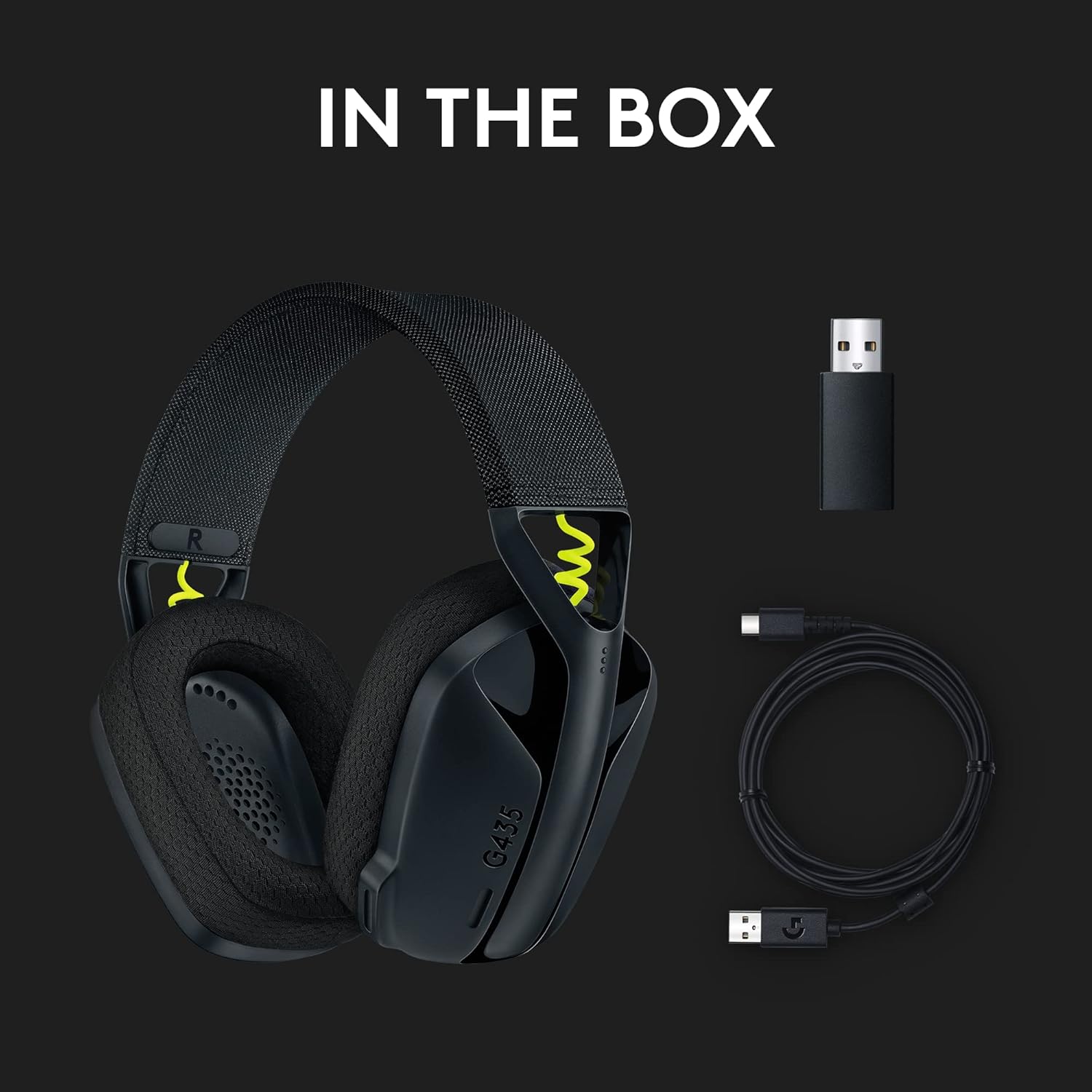 Logitech G435 LIGHTSPEED Wireless Gaming Headset with Bluetooth & Dolby Atmos Support (Black) - Image 6