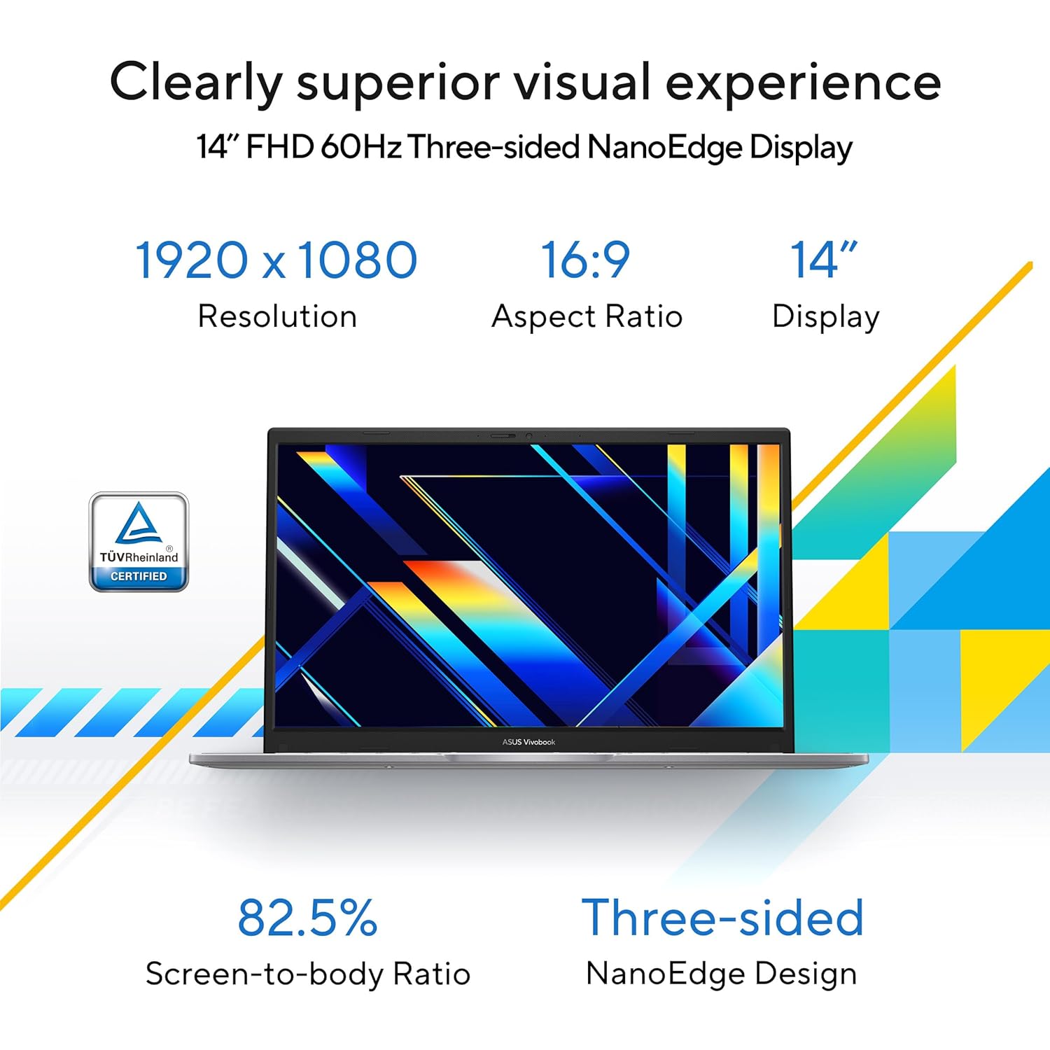 ASUS Vivobook 14 (2025), Intel Core 5 120U, 8GB RAM, 512GB SSD, FHD, 14", Win 11 Home, M365 (1 Year)* Office 2024, Cool Silver, X1404VAP-EB1521WS, - Image 4