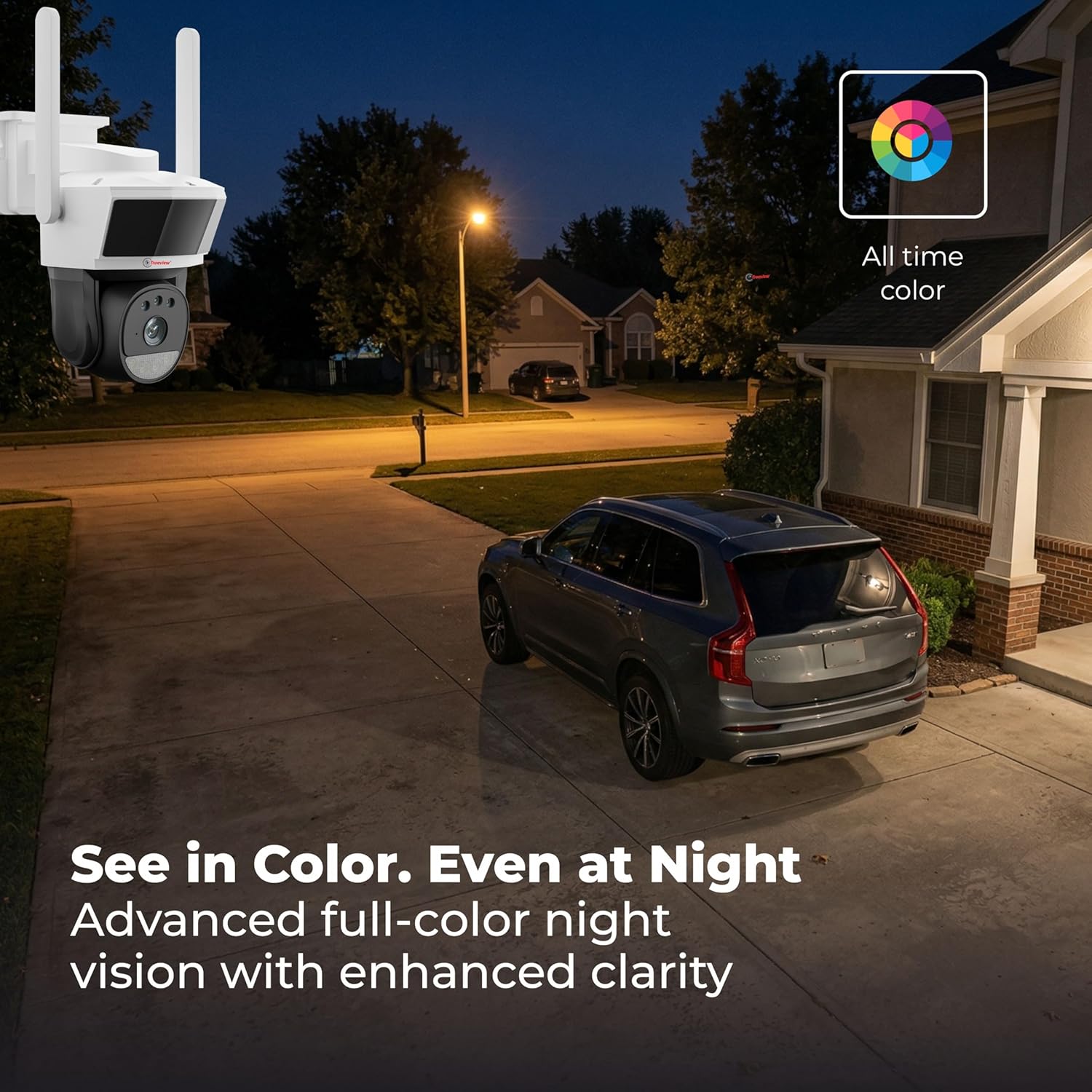 Trueview 3MP 4G Mini PT CCTV Camera | BIS-ER (STQC Certified) | All Time Colour Night Vision | SIM Based Security Camera | Human Detection | 2-Way Audio |256 GB Memory Card & Cloud | Alexa | T18291SF - Image 4