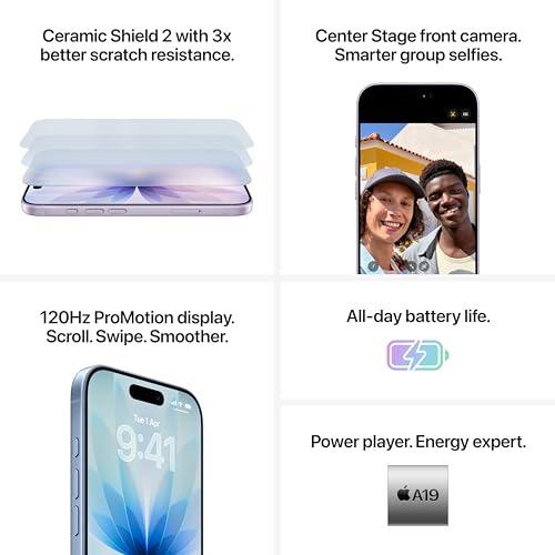 Open Box Apple iPhone 17 256GB (Lavender) | 6.3-inch Display | A19 Chip | 48MP Dual Camera Unused Phone With up to 11.5 Month Warranty by Apple - Image 3