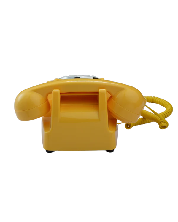 trringphone Retro Yellow Retro Modern Bluetooth Call Mirroring Telephone for Digital Wellbeing, No-Smartphone Zone & Daily Digital Detox Break - Image 6