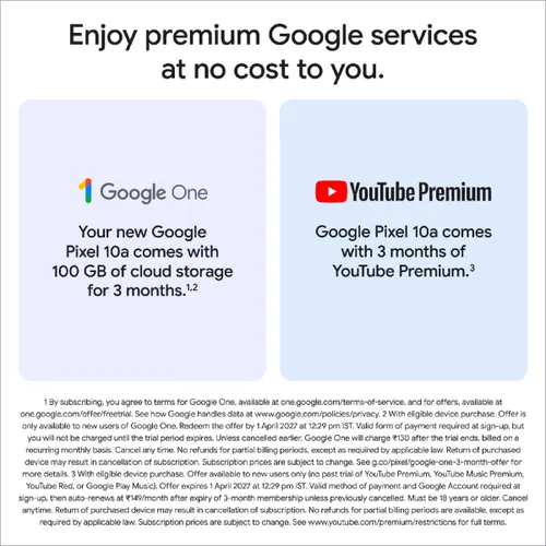 Google Pixel 10a 5G (8GB RAM, 256GB Storage) | Google Tensor G4 | 5100mAh Battery | 7 Years Security and OS Updates | Fog - Image 8
