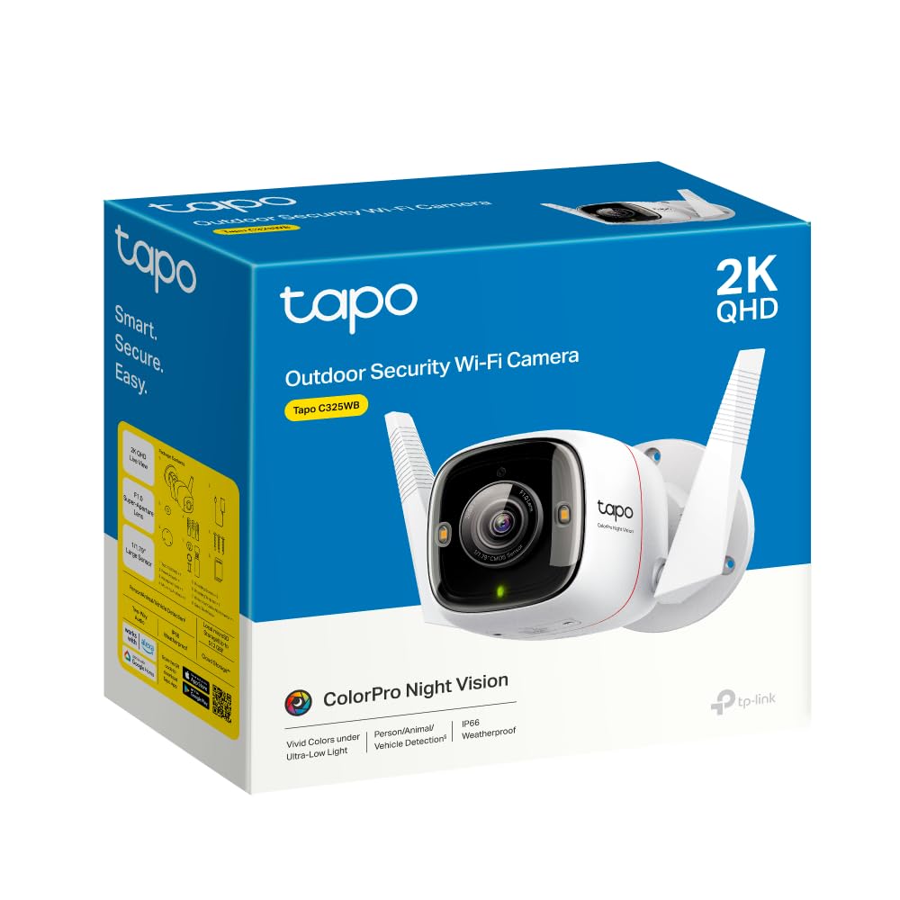 Tapo Tp-Link C325Wb 2K Qhd Outdoor Security Wi-Fi Camera,Ip66 Weatherproof,Motion Detection,1/1.79''Large Sensor,4Mp,Color Pro Night Vision,Cloud&Sd Card Storage,Works with Alexa&Google Home - Image 5