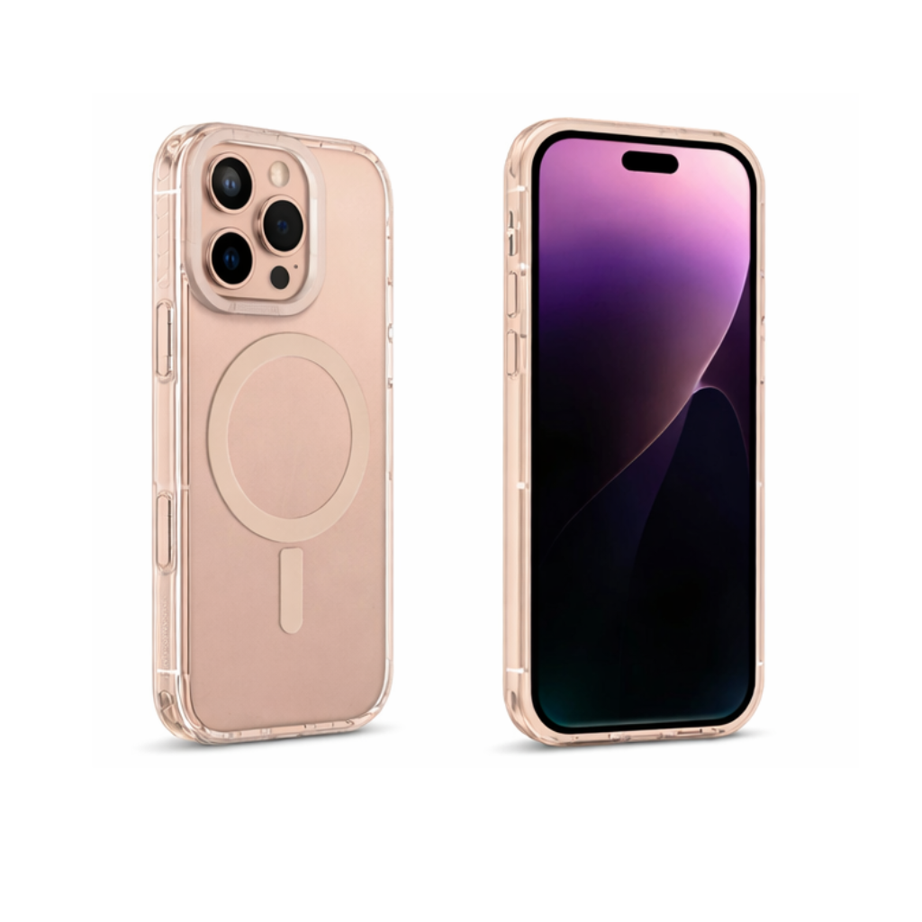 AmazingThing Titan Pro Clear Case for iPhone 16 Pro Max (MagSafe Ready, 10ft Drop Protection, Transparent Gold Tint) - Image 2