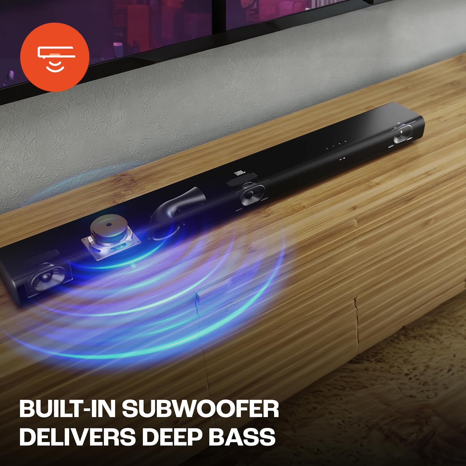 JBL Cinema SB510, Dolby Audio Soundbar with Built-in Subwoofer, 3.1 Channel, Center Channel for Superior Voice Clarity, HDMI eARC, Bluetooth & Optical Connectivity (200W) - Image 5