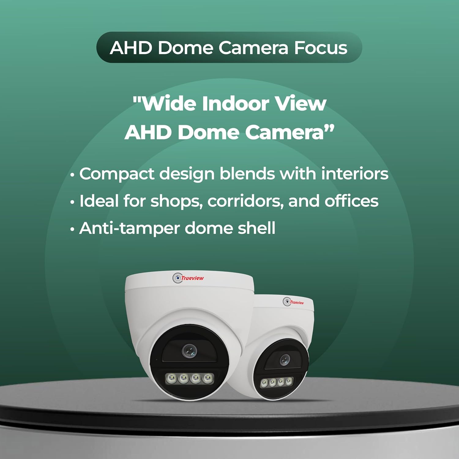 Trueview 2MP Dual Light HD CCTV Camera Combo Wired CCTV Camera Works with DVR 2 Dome & 2 Bullet Cameras with Built-in Mic,All Time Color Vision,3.6mm Lens,20M IR,15M White LED,H.265,4-TVI/AHD/CVI/CVBS - Image 3