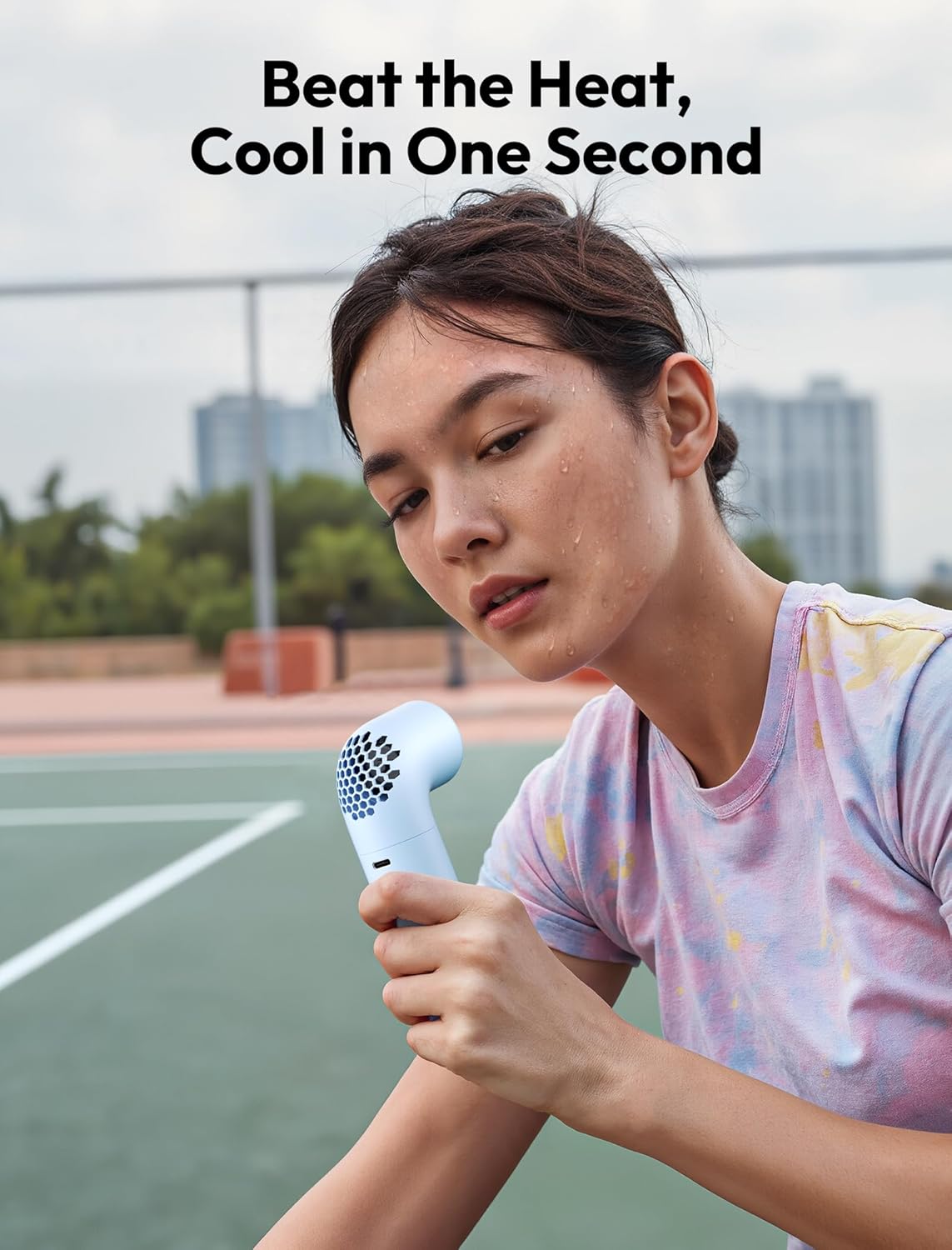 Aecooly Portable Handheld Fan, Powerful Turbo Mini Fan, 15000 RPM High Speed Aero, 8H Max Cooling Time, 4 Speeds Pocket Rechargeable Personal Small Travel GIfts for Women Men -Blue - Image 7