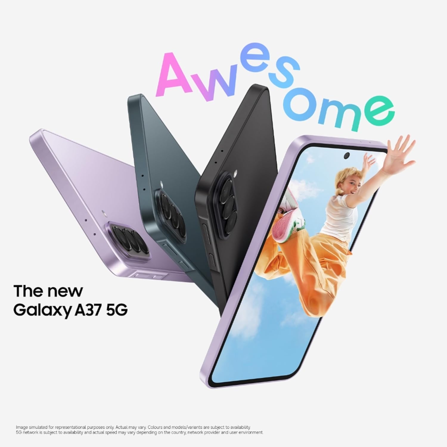 Samsung Galaxy A37 5G (Awesome Graygreen, 8GB RAM, 256GB Storage), Triple Camera, 2 Days Battery, IP68, 7.4mm, No Cost EMI - Image 2
