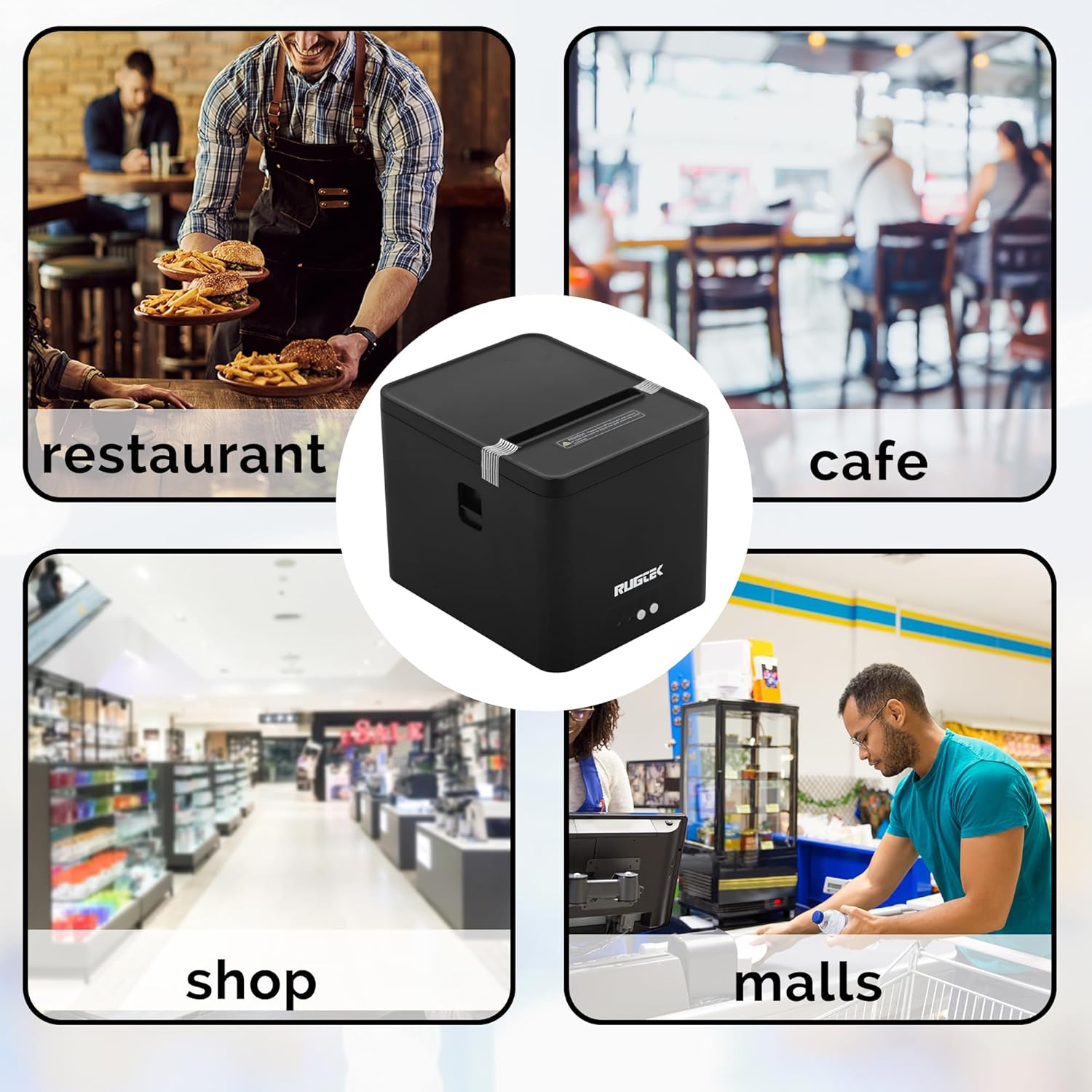 Rugtek Rp 82 Compact UE Thermal Receipt Printer (USB+Enthernet) Rugtek Rp 82 Compact UE Thermal Receipt Printer (USB+Enthernet) - Image 5