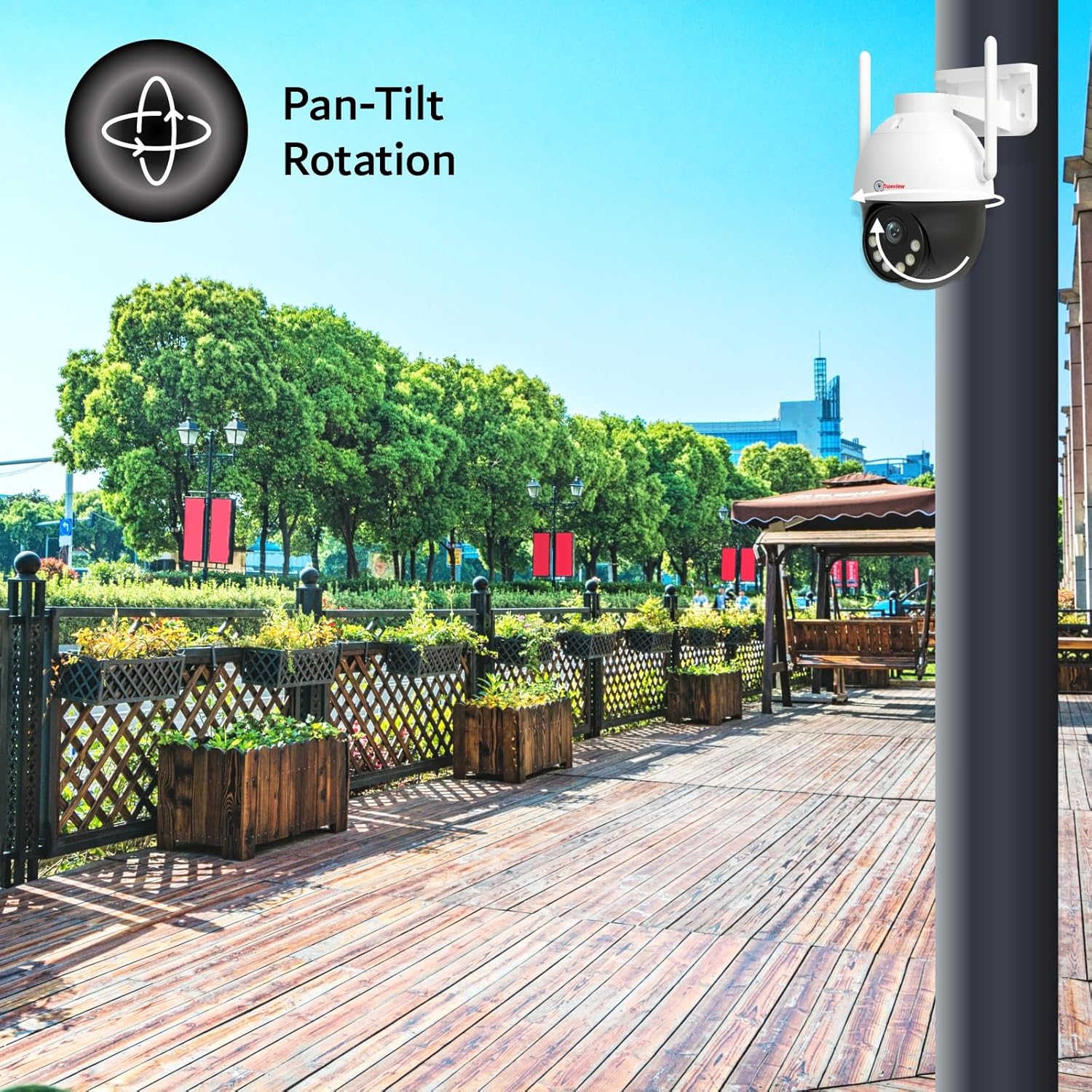 Trueview 3MP 4G Mini PT Security Camera with SIM Support | All-Time Color Vision | 360° Pan | Two-Way Audio | Human Detection | 256GB SD & Cloud | IP66 Waterproof | Alexa Compatible | STQC Certified - Image 6