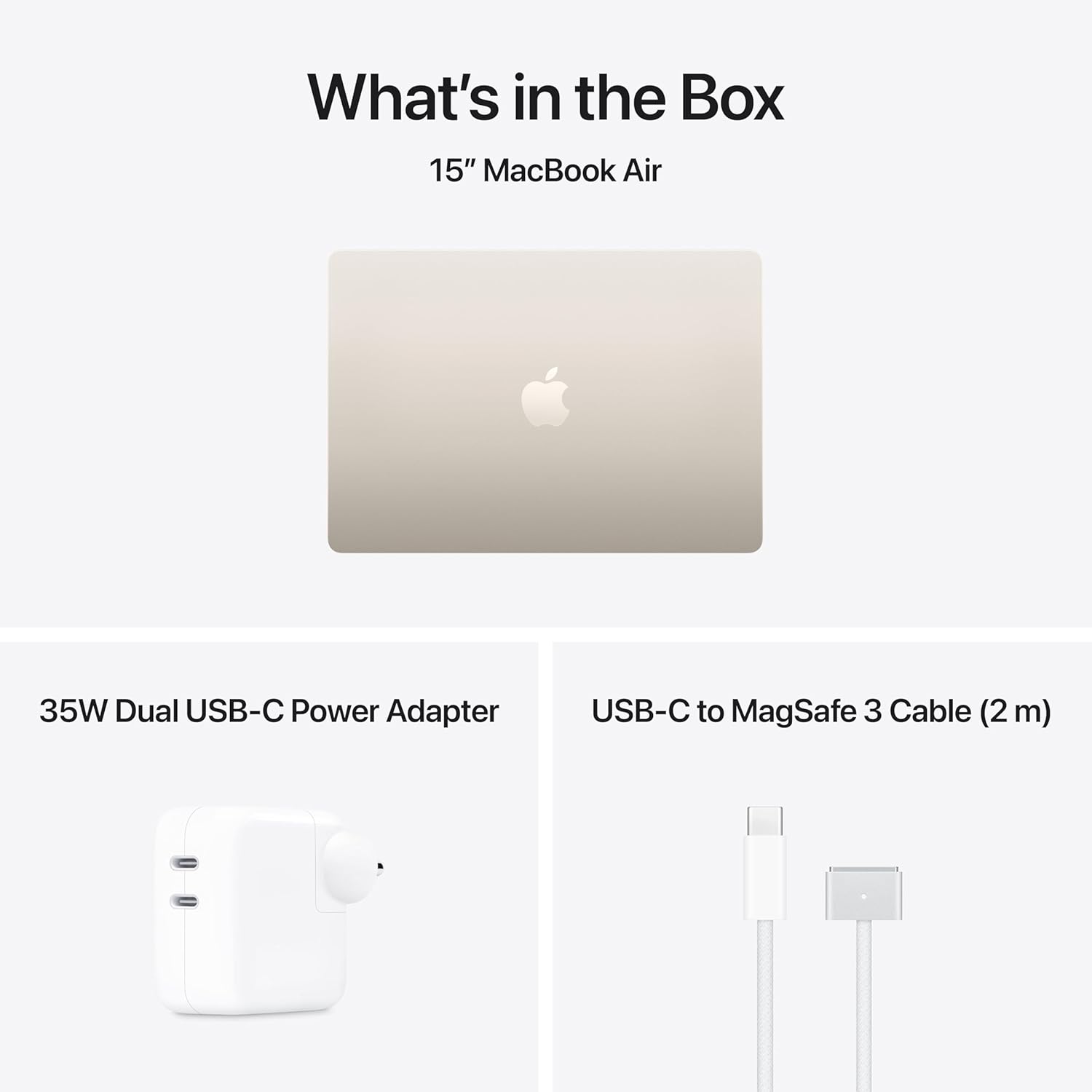 Apple 2026 MacBook Air 15″ Laptop with M5 chip: AI and Apple Intelligence, 38.91 cm (15.3″) Liquid Retina Display, 16GB Unified Memory, 1TB SSD Storage, 12MP Center Stage Camera, Touch ID; Starlight - Image 6